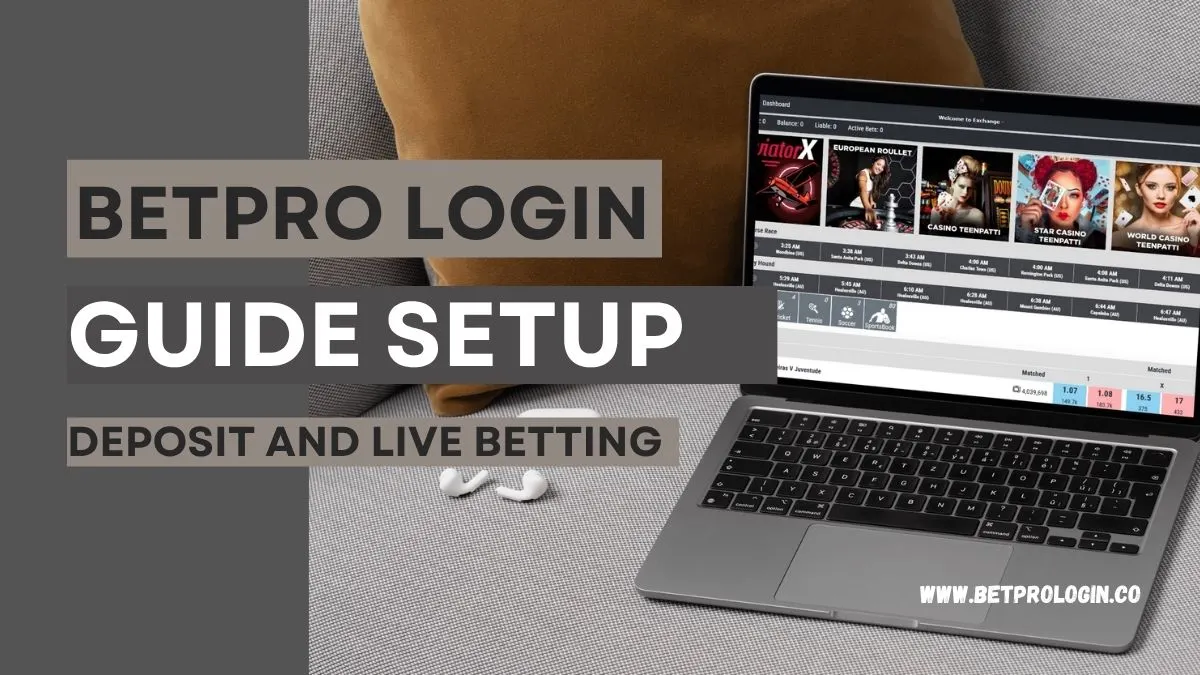 BetPro login dashboard with JazzCash and Easypaisa payment options for Pakistan users.