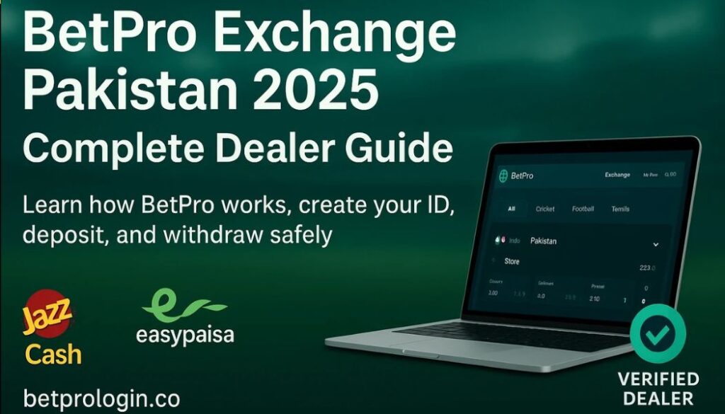 BetPro Exchange Pakistan 2025 complete guide by verified dealer