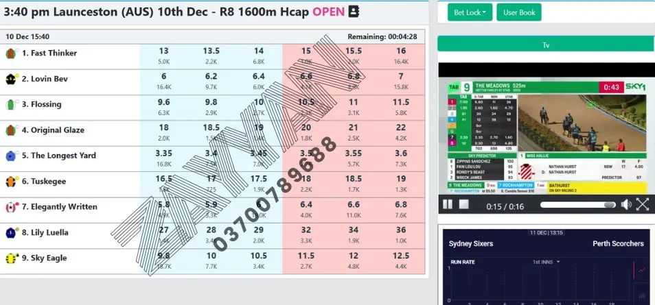 Live betting interface screenshot.webp